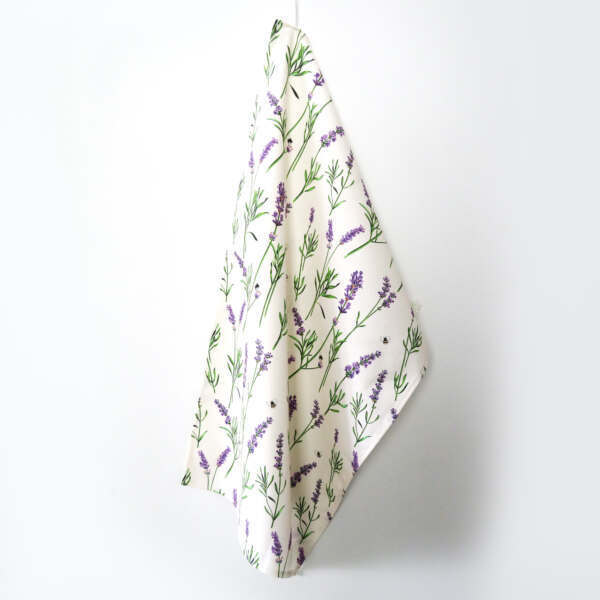 Lavender Cotton Tea Towel