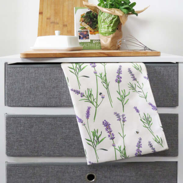 Lavender Cotton Tea Towel