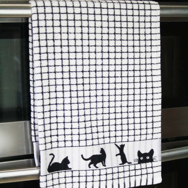 Poli Dri Tea Towel Cat