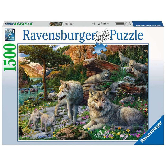 1500 pc Wolves in Spring Puzzle