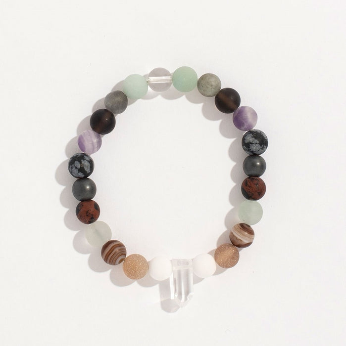 Chakra Beads with Crystal Bracelet