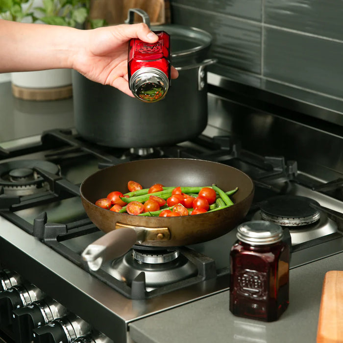 Retro Salt and Pepper Shakers Red