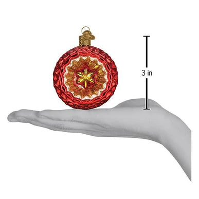 Faceted Crimson Reflection Ornament