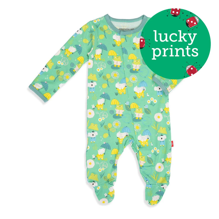 Flower Power Footie 3-6m