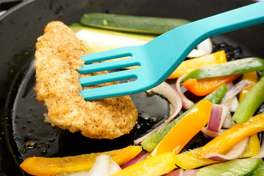 Silicone Fork Turquoise