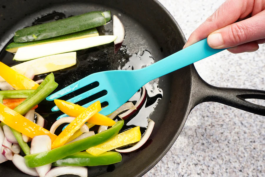 Silicone Fork Turquoise