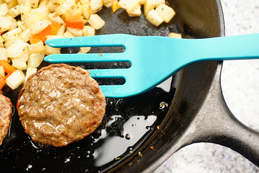 Silicone Fork Turquoise