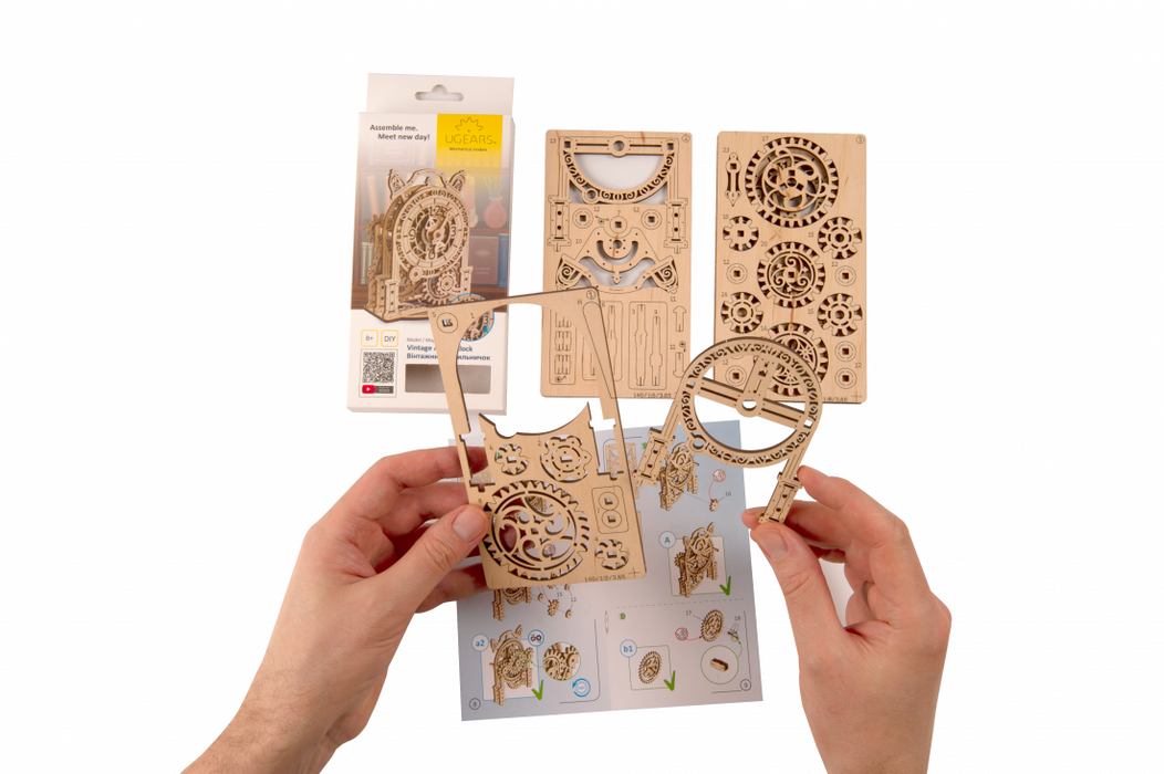 UGears Vintage Alarm Clock