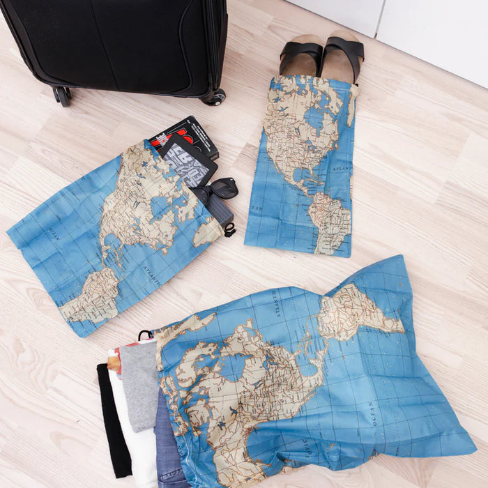 World Map Laundry Bag