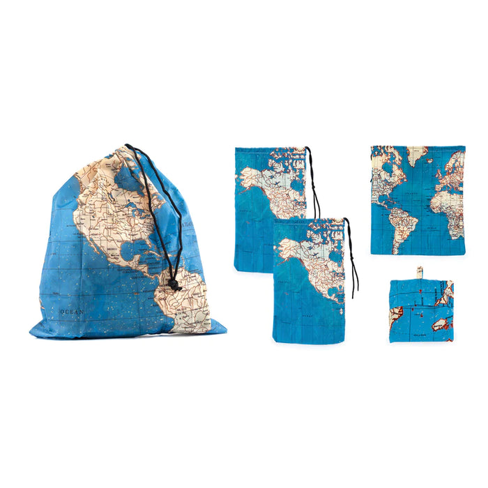 World Map Laundry Bag