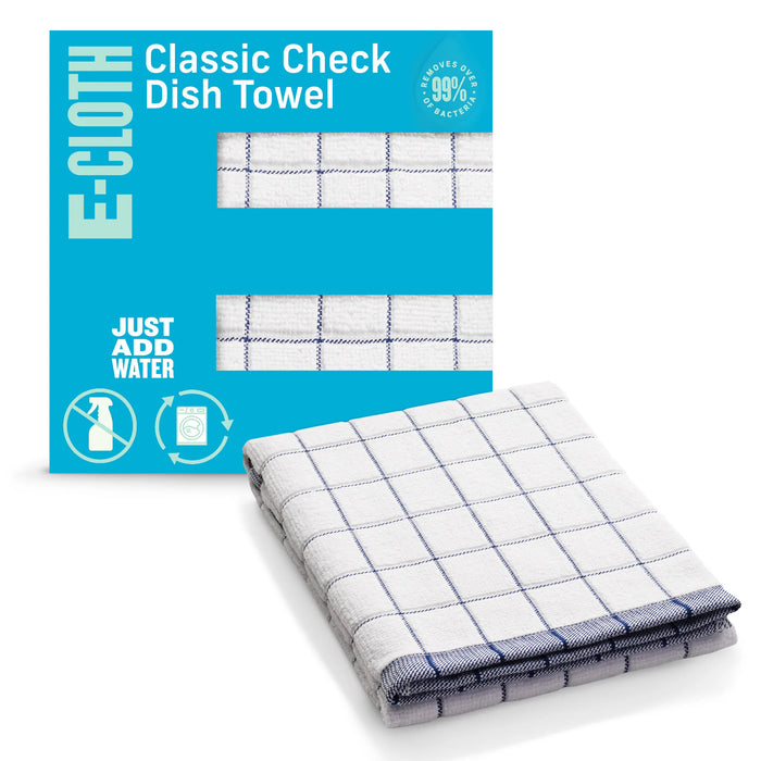 Classic Check Dish Towel Blue
