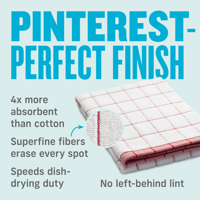 Classic Check Dish Towel Blue