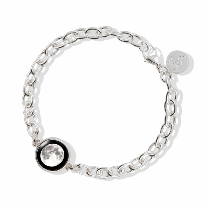 Moonglow Silver Link Bracelet 2D