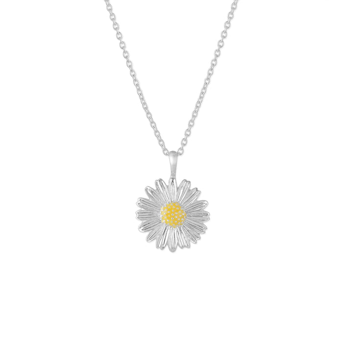 Silver Daisy Necklace