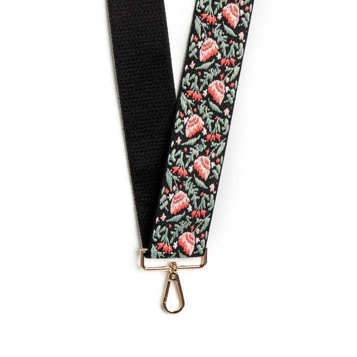 Rosewood Embroidered Interchangeable Bag Strap