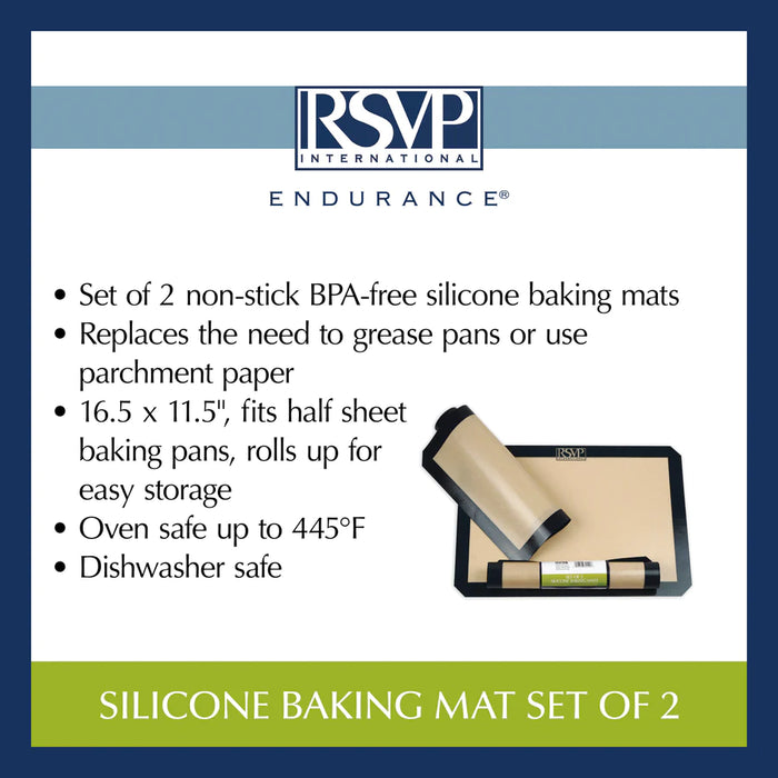 Silicone Baking Mats Set of 2