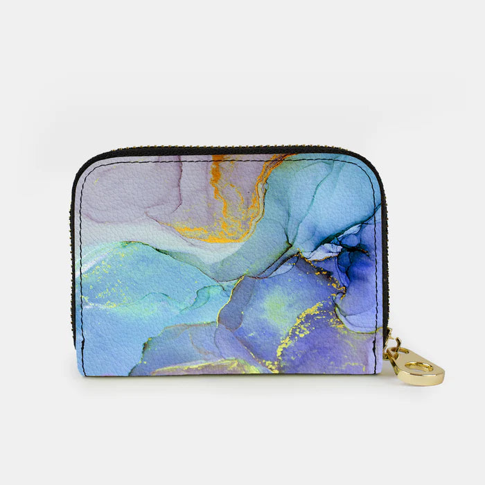 Blue Marble Zippered Wallet