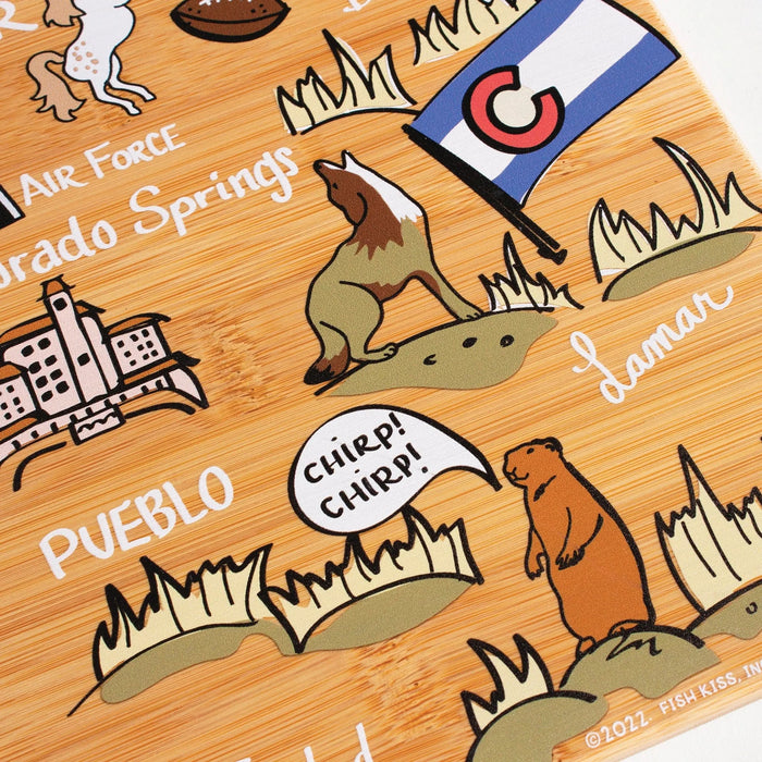 Colorado Fish Kiss Cutting Board