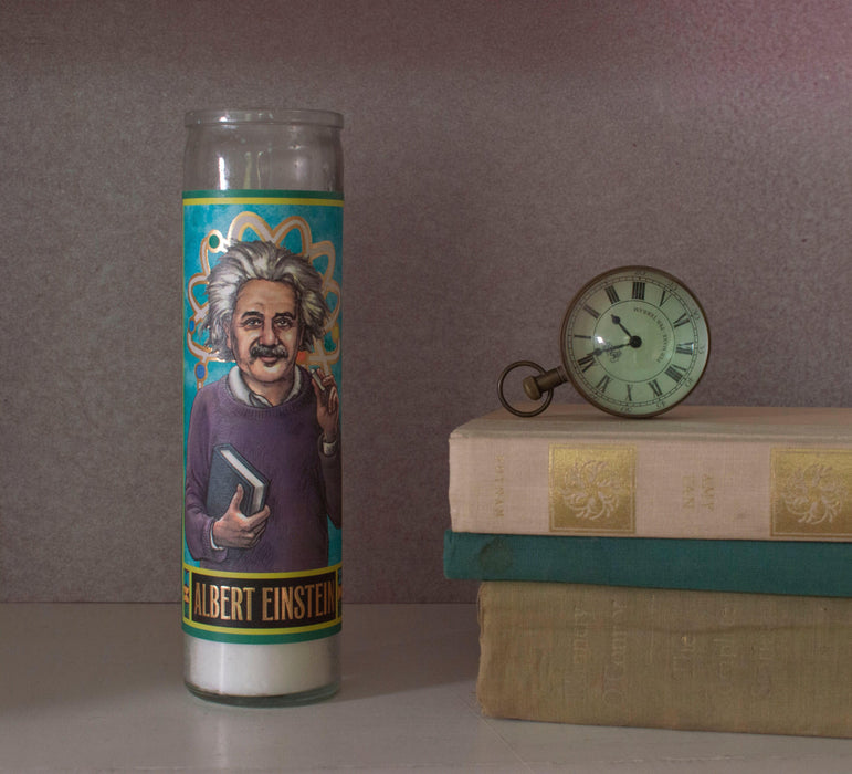 Secular Saint Candle Albert Einstein