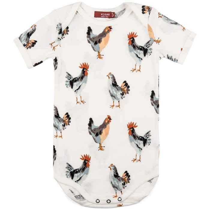 Organic Onesie Chicken 6-12 m