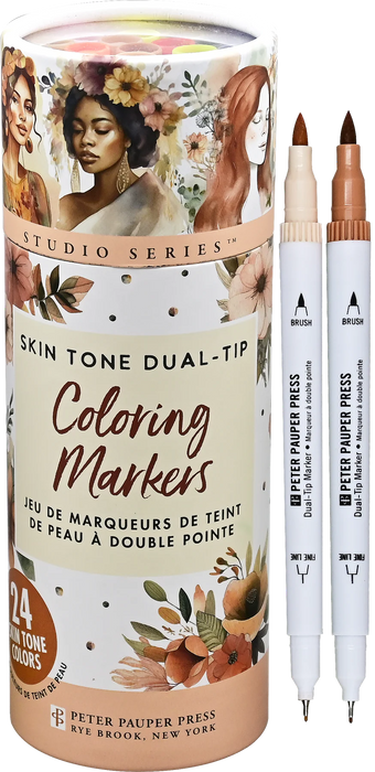 Skin Tone Dual Tip Coloring Markers