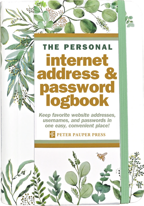 Eucalyptus Address and Password Logbook