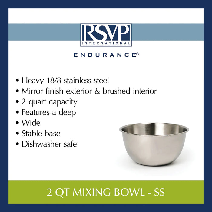 2 Qt Stainless Steel Bowl