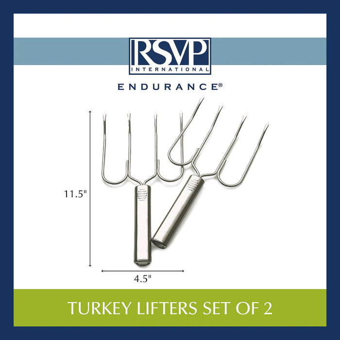 Stainless Steel Turkey Lifters