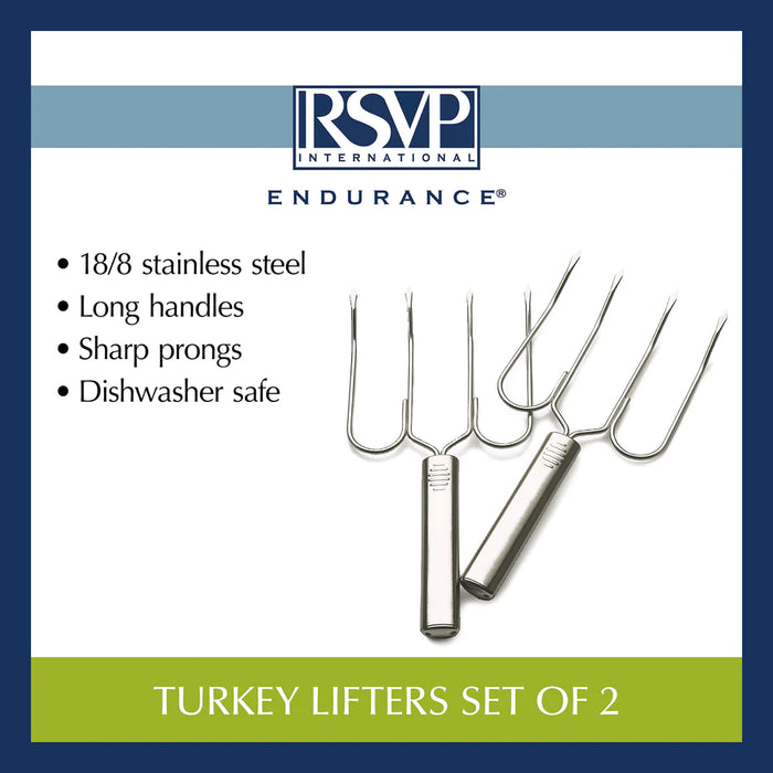 Stainless Steel Turkey Lifters