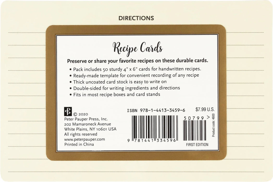 Recipe Cards 50 ct