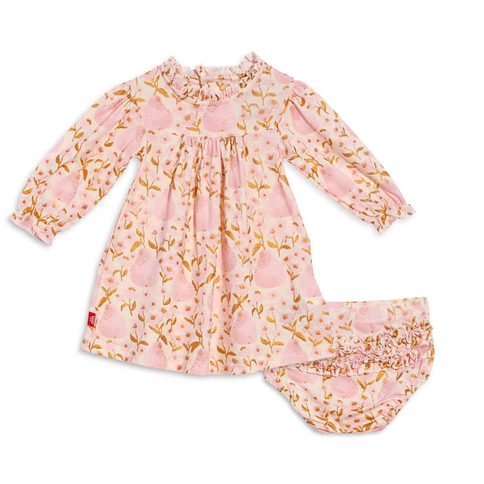 Pearadise Dress with Ruffle Bloomers 9-12mos