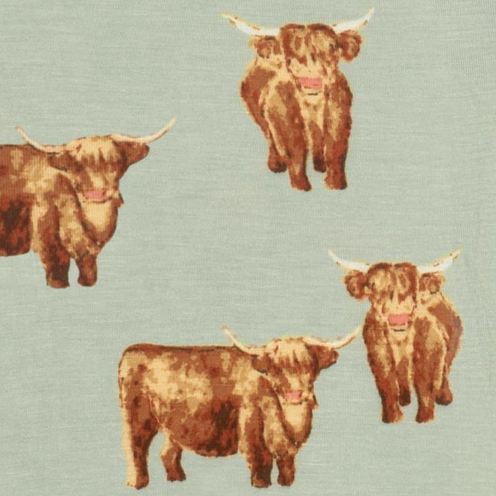 Bamboo Onsie Highland Cow 6-12mos