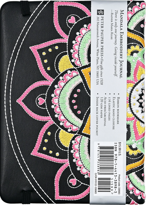 Mandala Embroidery Journal