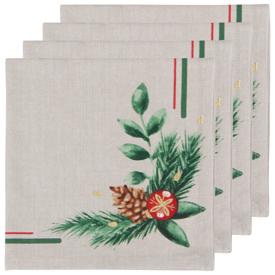 Deck The Halls Napkin Set/4