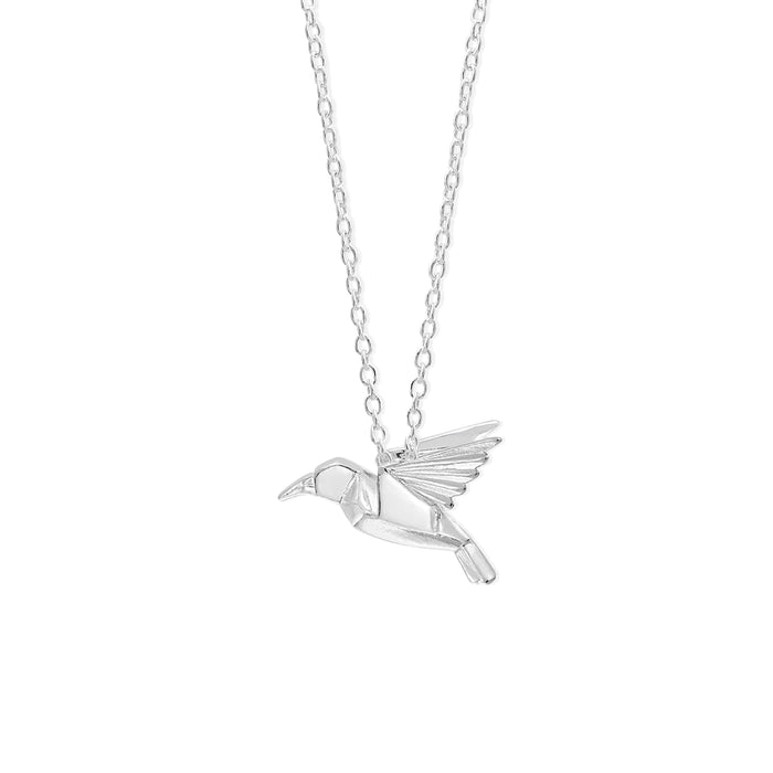 Silver Hummingbird Necklace