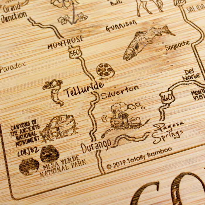 Slice of Life Colorado Cutting Board Small