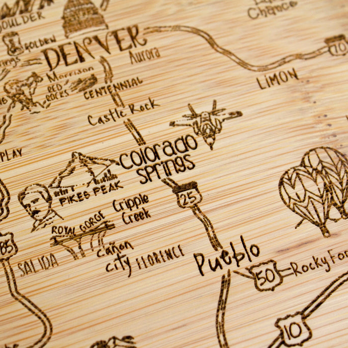 Slice of Life Colorado Cutting Board Small