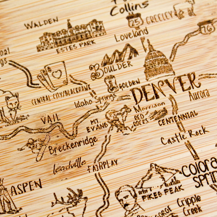 Slice of Life Colorado Cutting Board Small