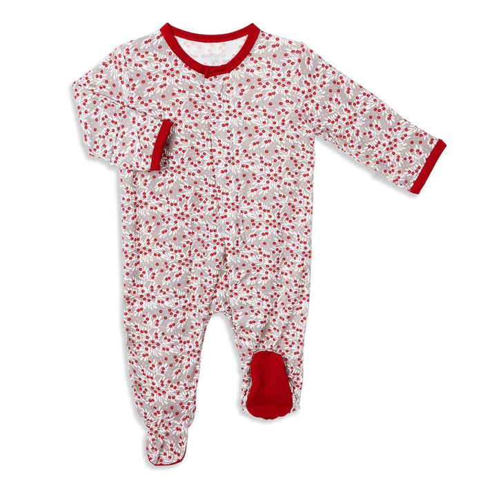 Berry Holly Footie 6-9M