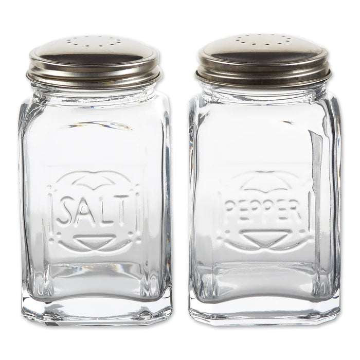 Retro Salt ans Pepper Shakers Clear