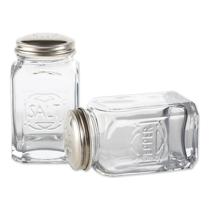 Retro Salt ans Pepper Shakers Clear