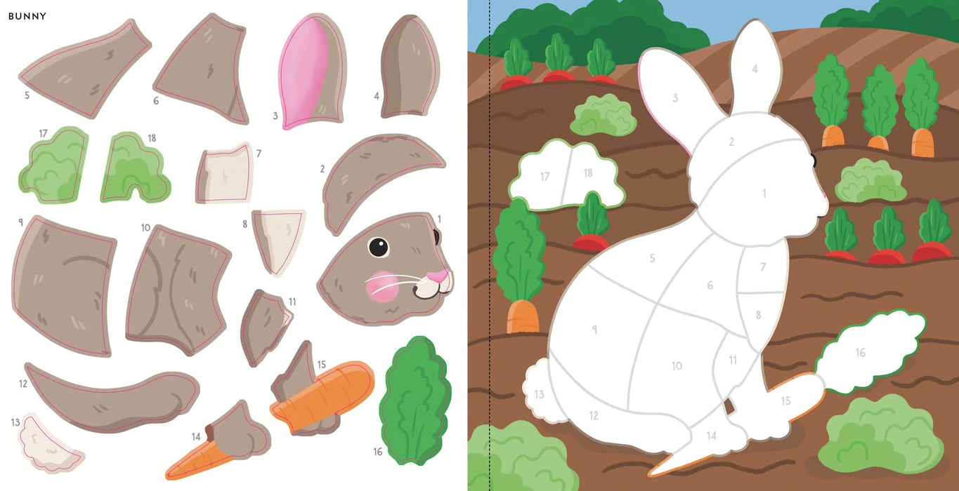 Color By Sticker Furry Friends