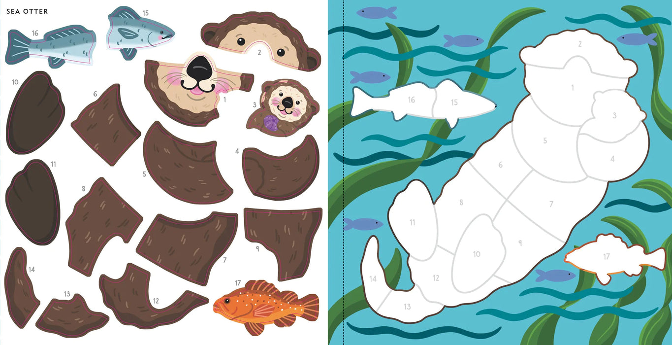 Color By Sticker Furry Friends