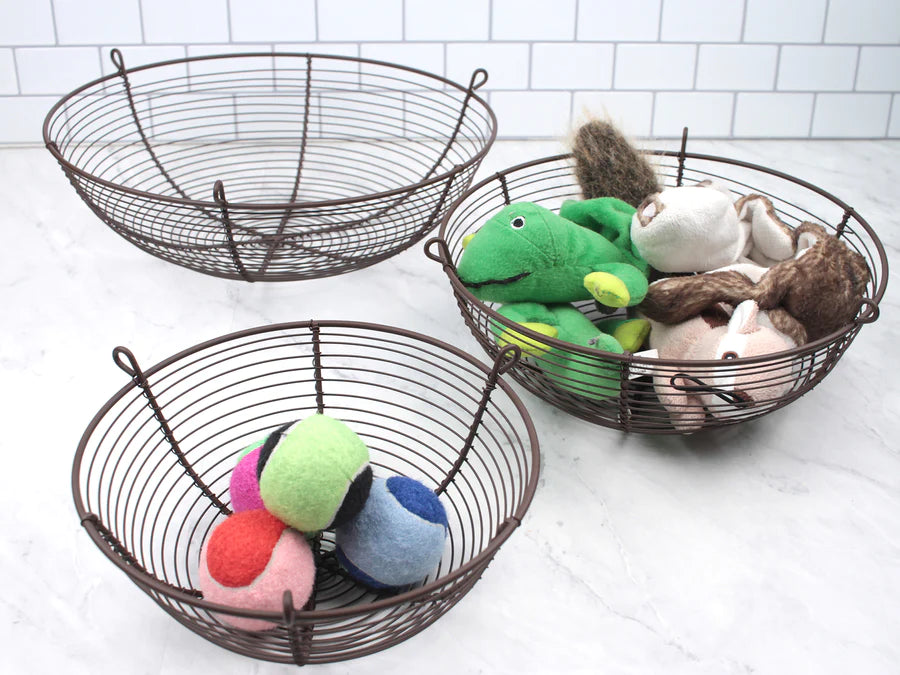 Bronze Woven Hanging Basket