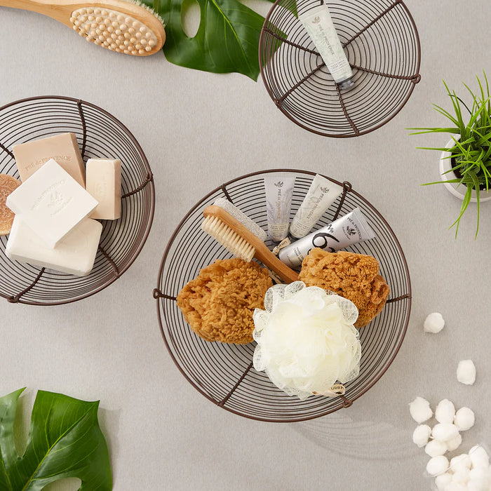 Bronze Woven Hanging Basket