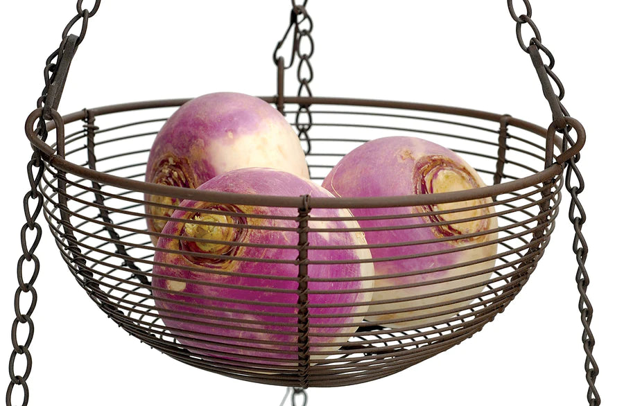 Bronze Woven Hanging Basket