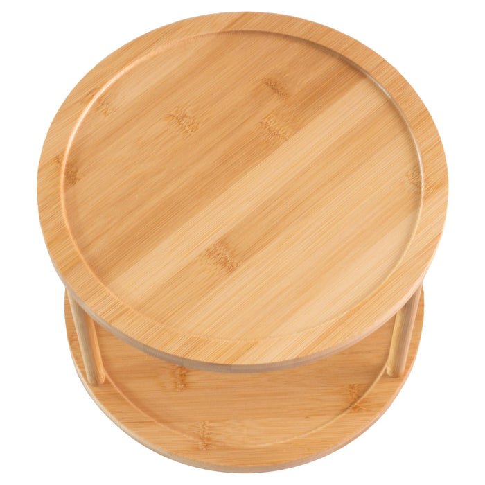 Lazy Susan 2-Tier Bamboo