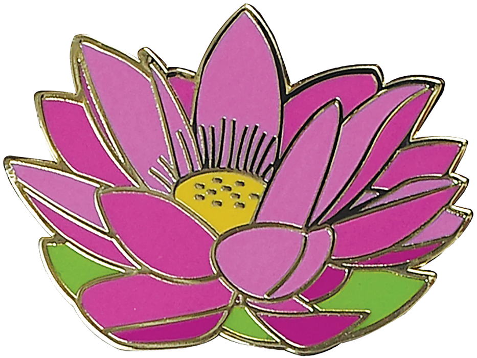 Enamel Pin Lotus Flower