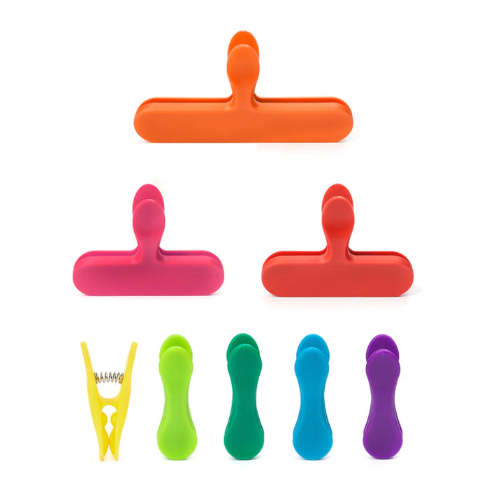 Rainbow Bag Clip Set Assorted Sizes