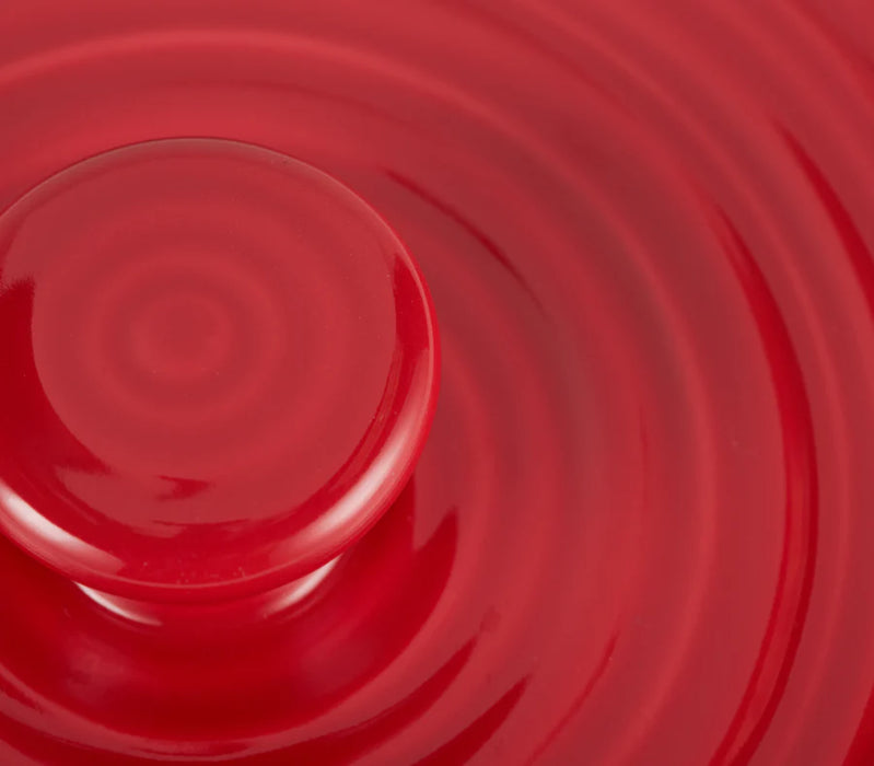 Red Stoneware Tortilla Warmer 8"